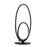 Inlight Davida Spiral Polished Matt Black Oval Table lamp - Image 3