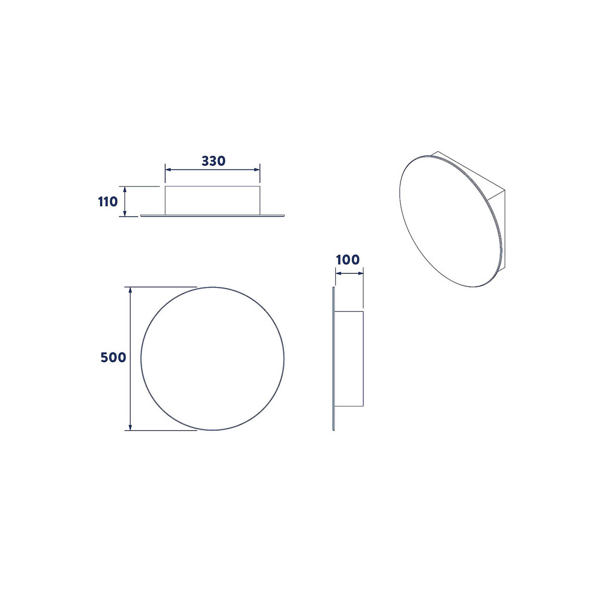 Croydex Bathroom Cabinet Mirrored Wall Mounted Single Door 2 Shelves 50x50x11cm - Image 3