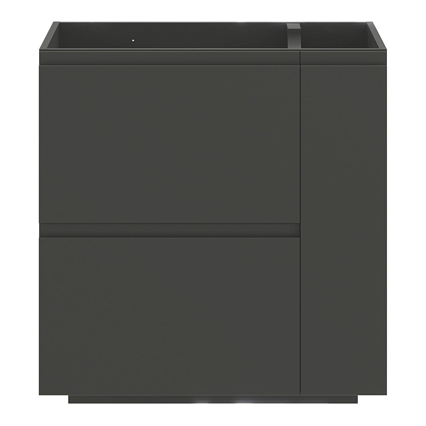 Bathroom Cabinet Levanna Matt Grey Freestanding Vanity Unit Storage Furniture - Image 4