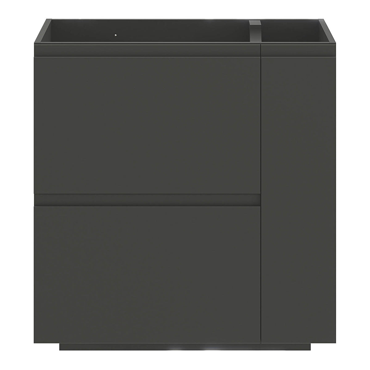 Bathroom Cabinet Levanna Matt Grey Freestanding Vanity Unit Storage Furniture - Image 4