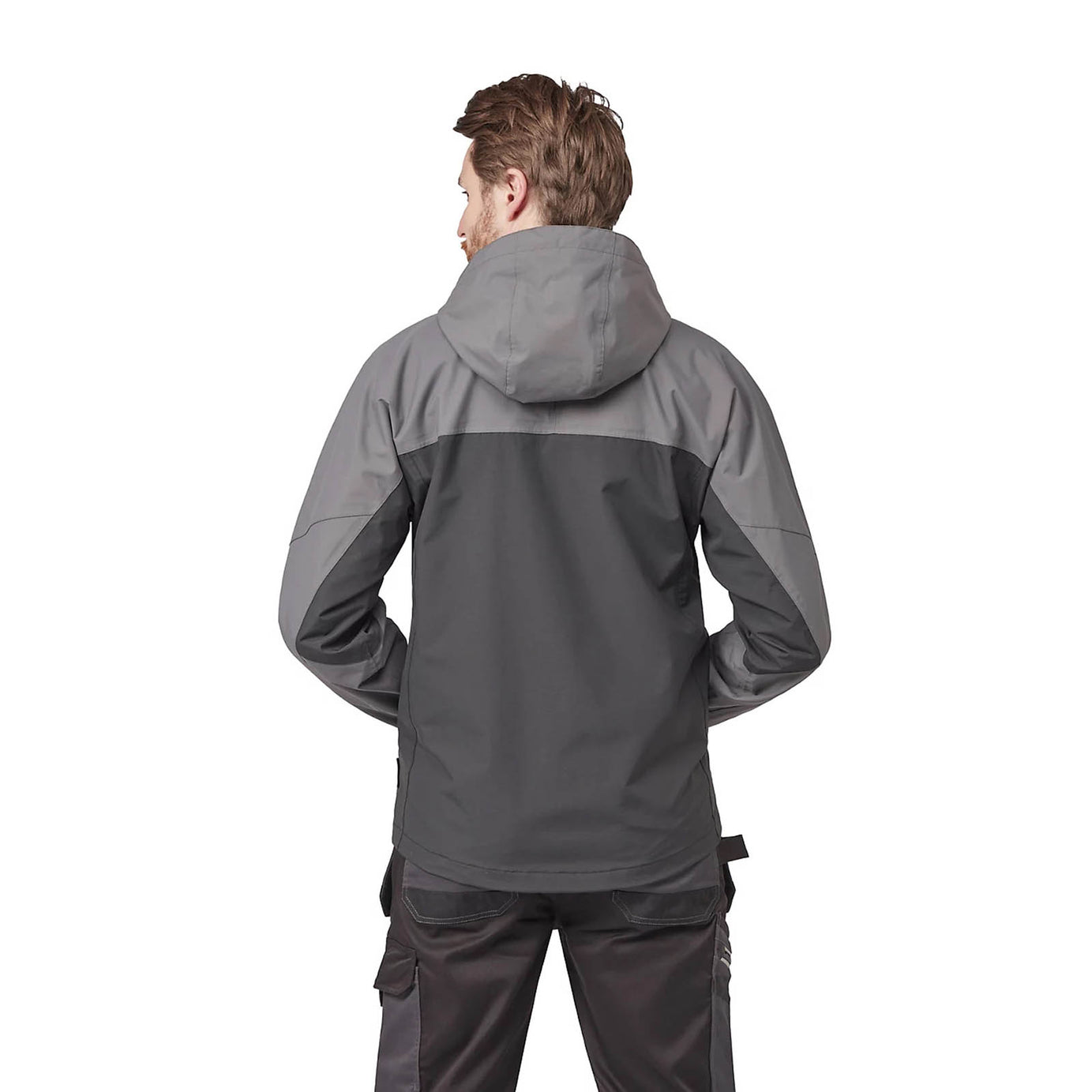 Site Work Jacket Black Grey Medium Hooded Heavy Duty Workwear Messner - Image 7