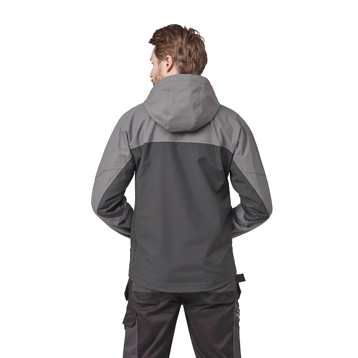 Site Work Jacket Black Grey Medium Hooded Heavy Duty Workwear Messner - Image 7