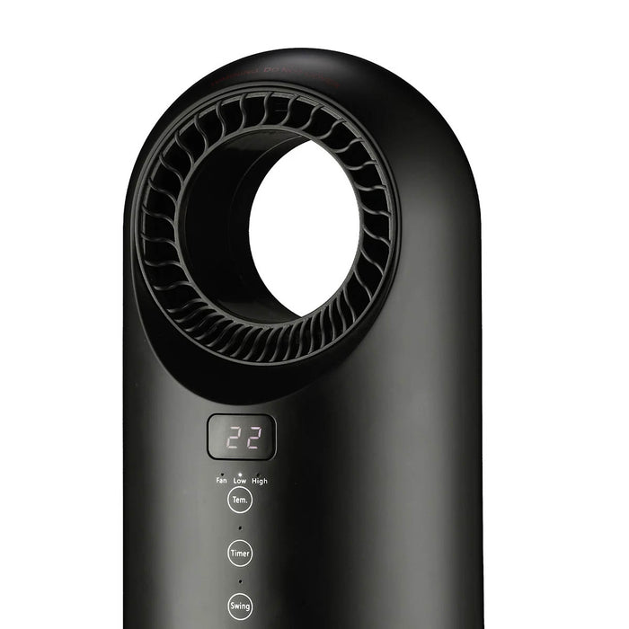 Fan Heater Portable Electric Freestanding Digital Oscillating Black 1500W - Image 5