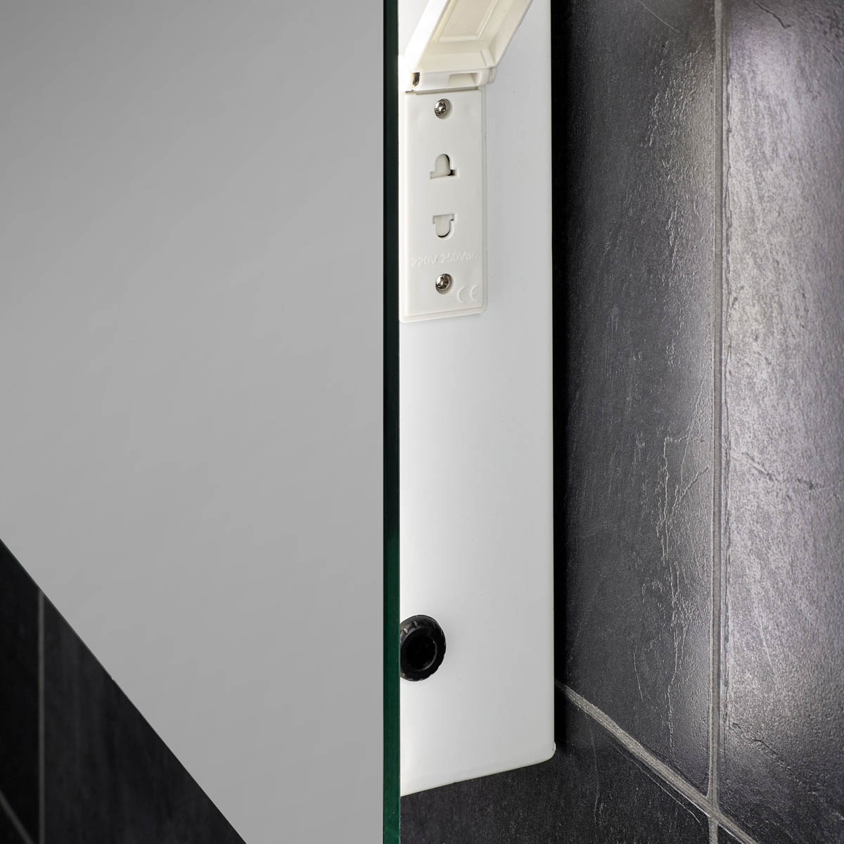 Sensio Bathroom LED Mirror Rectangle Wall Illuminated Bluetooth (H)70(W)50cm - Image 4