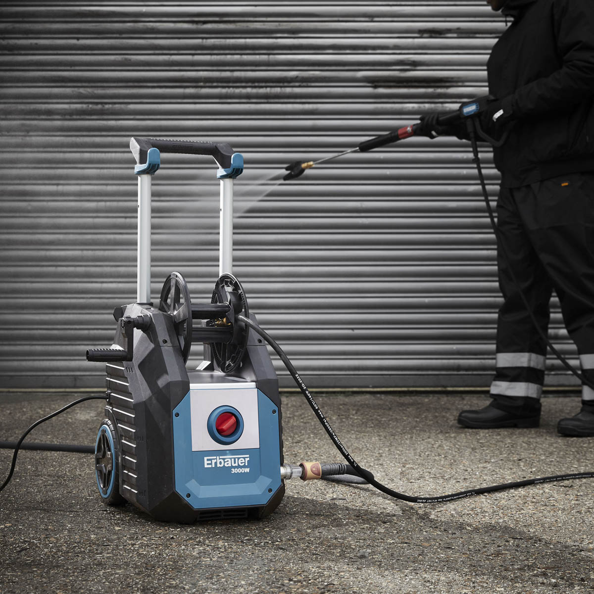 Erbauer Pressure Washer Electric 3kW EBPW3000 Garden Patio Car Jet Wash Compact - Image 3