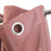 Eyelet Curtain Pink Plain Ready Made Ring Top Velvet Effect Living Bedroom Pair - Image 3