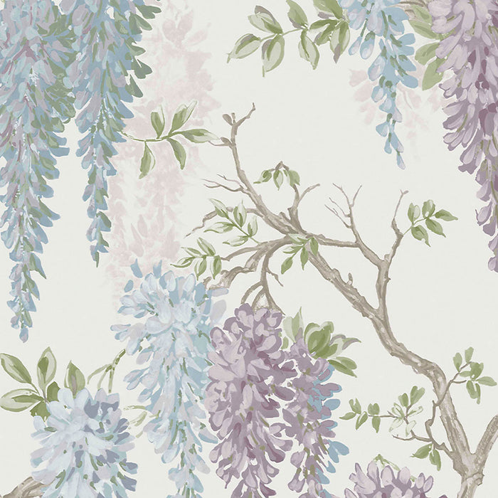 Laura Ashley Wallpaper Pale Iris Wisteria Blossoms Smooth Rustic Washable 5.2m² - Image 5