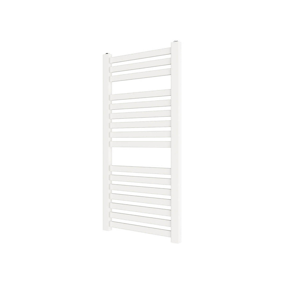 Towel Rail Radiator White Bathroom Vertical Warmer (W)480 x (H)950mm 1408BTU - Image 1