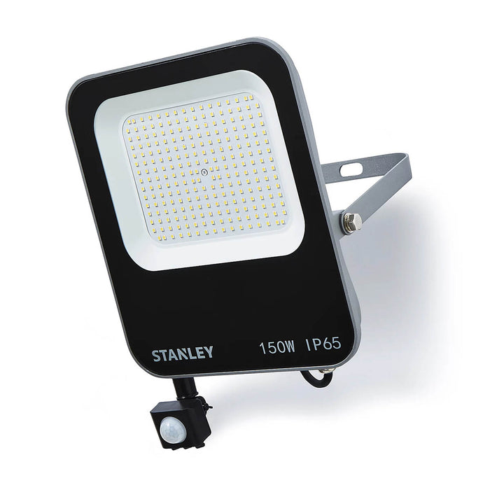 LED Floodlight PIR Sensor Black Cool Daylight Slimline Outdoor Garden 16500lm - Image 3