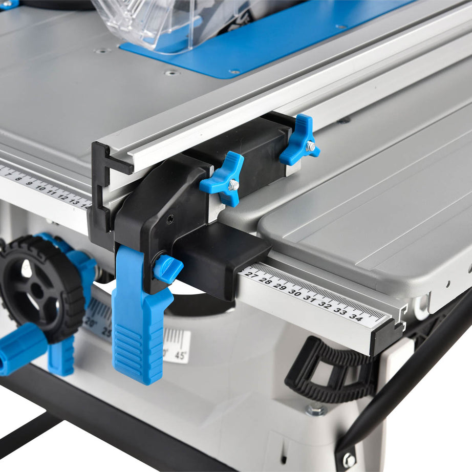 Mac Allister Table Saw Electric MSTS1500-B 254mm Adjustable Fence Steel 1500W - Image 4