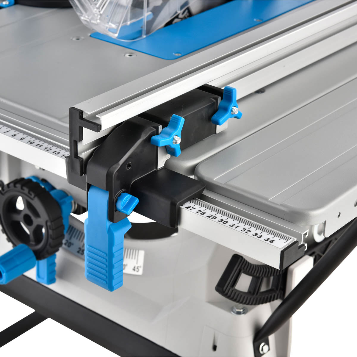 Mac Allister Table Saw Electric MSTS1500-B 254mm Adjustable Fence Steel 1500W - Image 4