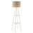 Floor Lamp Tripod Shelved Gloss White Cream Drum Shade Standing Modern 1.56m - Image 4