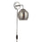 Vara Gloss Grey Silver effect Plug-in Wall light - Image 4