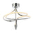 Ceiling Light Integrated LED Warm White Silicone Steel Silver Effect Spiral - Image 3