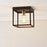 York Box Matt Steel Bronze effect Ceiling light - Image 1