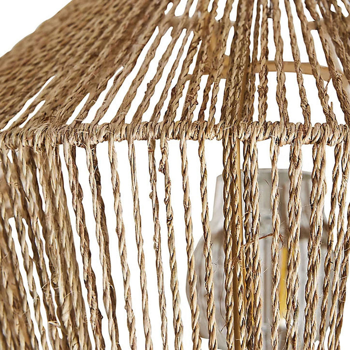 Ceiling Light Lamp Shade Pendant Natural String Rattan Diamond Shape (D)30cm - Image 3