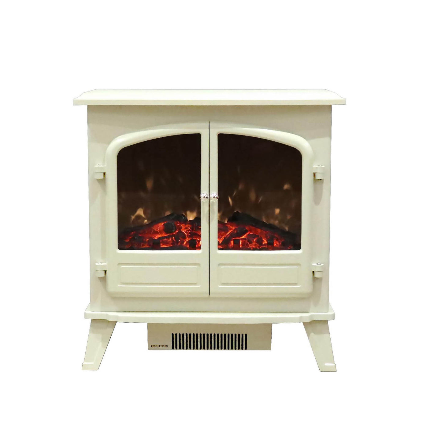 Focal Point Weybourne 1850W Matt Cream Electric Stove (H)670mm (W)635mm - Image 4