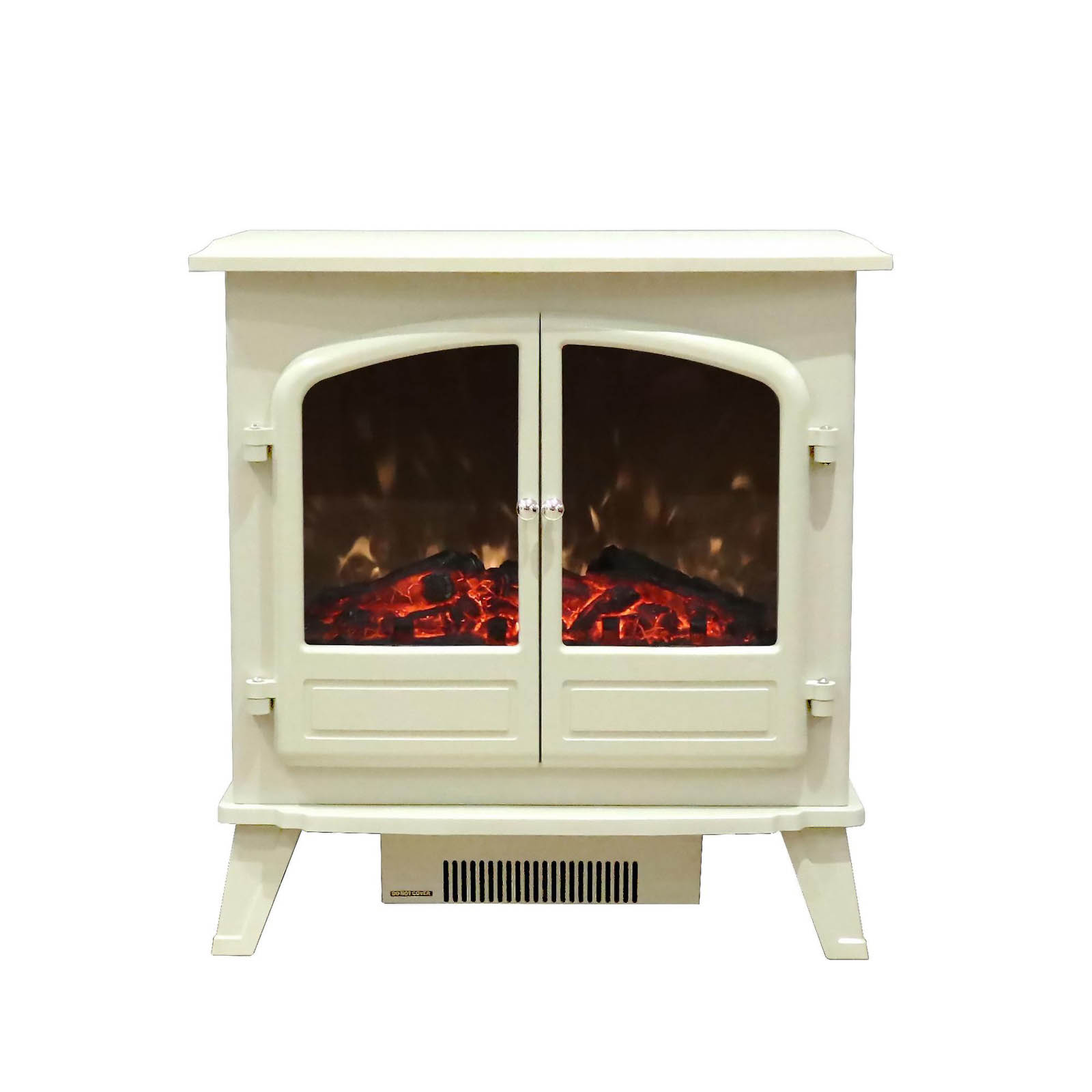 Focal Point Weybourne 1850W Matt Cream Electric Stove (H)670mm (W)635mm - Image 4