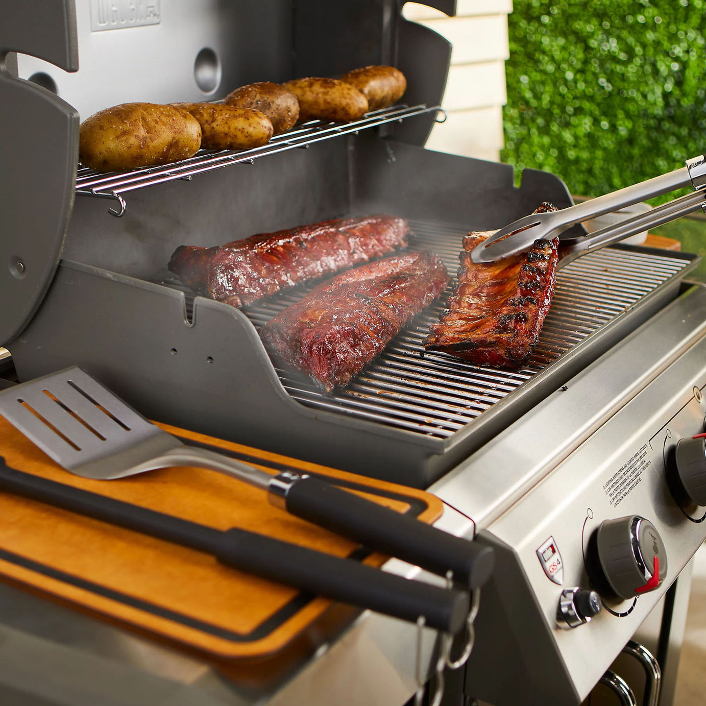 Weber Barbecue Tool Set Grill Tong Spatula Basting Brush Accessories 3 Piece - Image 3