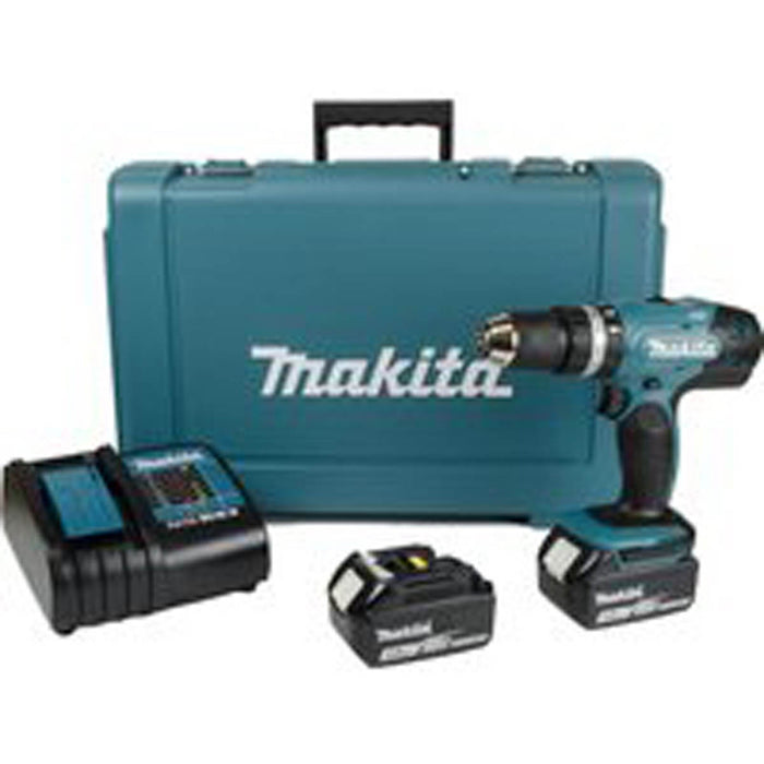 Makita Combi Drill Cordless 18V 2x3Ah Li-ion DHP453F001 Variable Speed Compact - Image 1