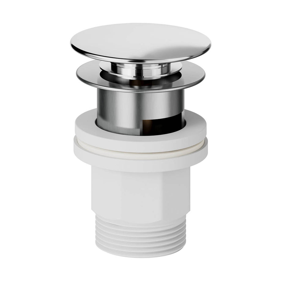 Bathroom Basin Tap Mono Mixer XL Chrome Single Lever Ceramic Cartridge Waste - Image 6