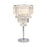 Table Lamp Crystal Beads Round Polished Chrome Effect Luxury Modern Livingroom - Image 2