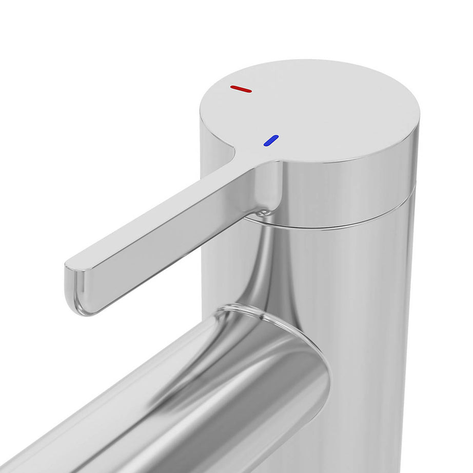 Bathroom Basin Tap Mixer Chrome Tall Single Lever Ceramic Cartridge Faucet - Image 7
