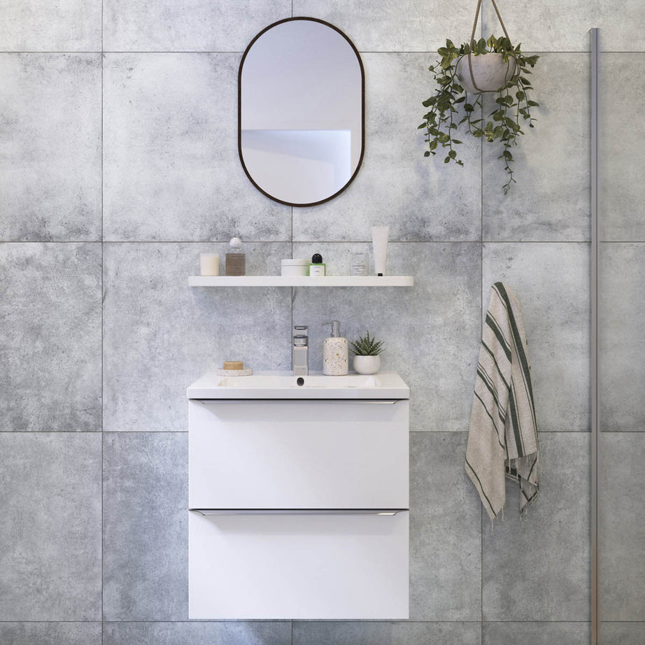 Sensio Bathroom Mirror Dark Bronze Wall Mounted Contemporary (H)60cm (W)40cm - Image 3