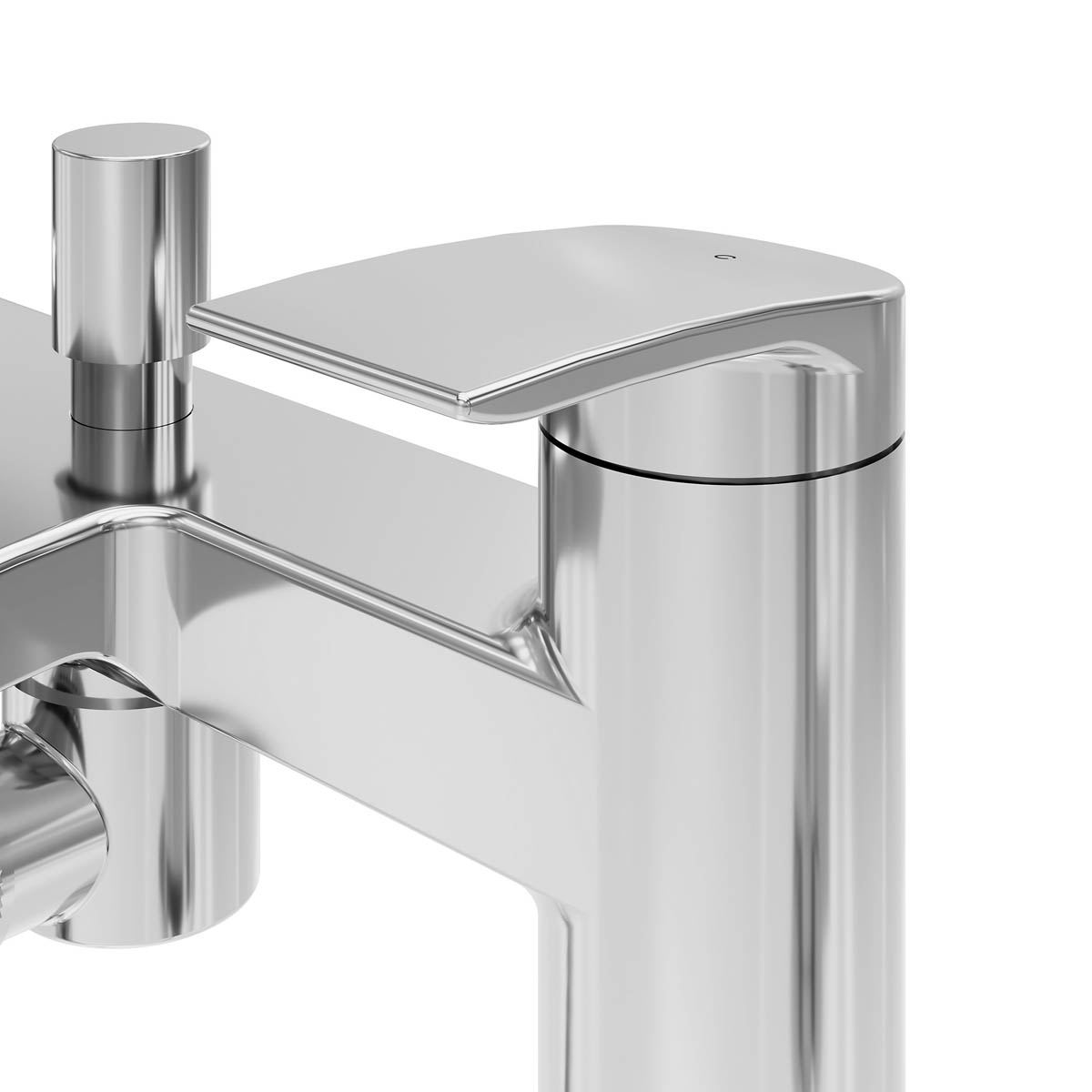 Bath Filler Tap Mixer With Hand Held Set Double Lever Single Spray Pattern - Image 6