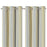 Curtain Lined Metal Eyelet Yellow Stripes Jacquard Effect (W)167cm (L)228cm Pair - Image 1