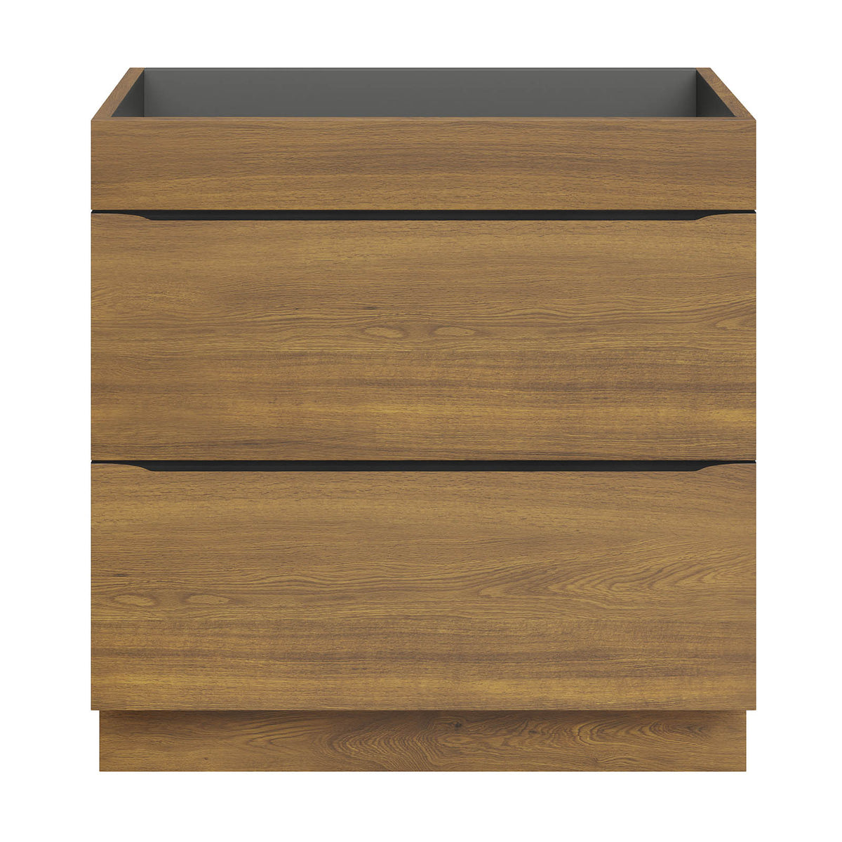 Bathroom Cabinet Vanity Unit Imandra Matt Walnut effect Freestanding Furniture - Image 2