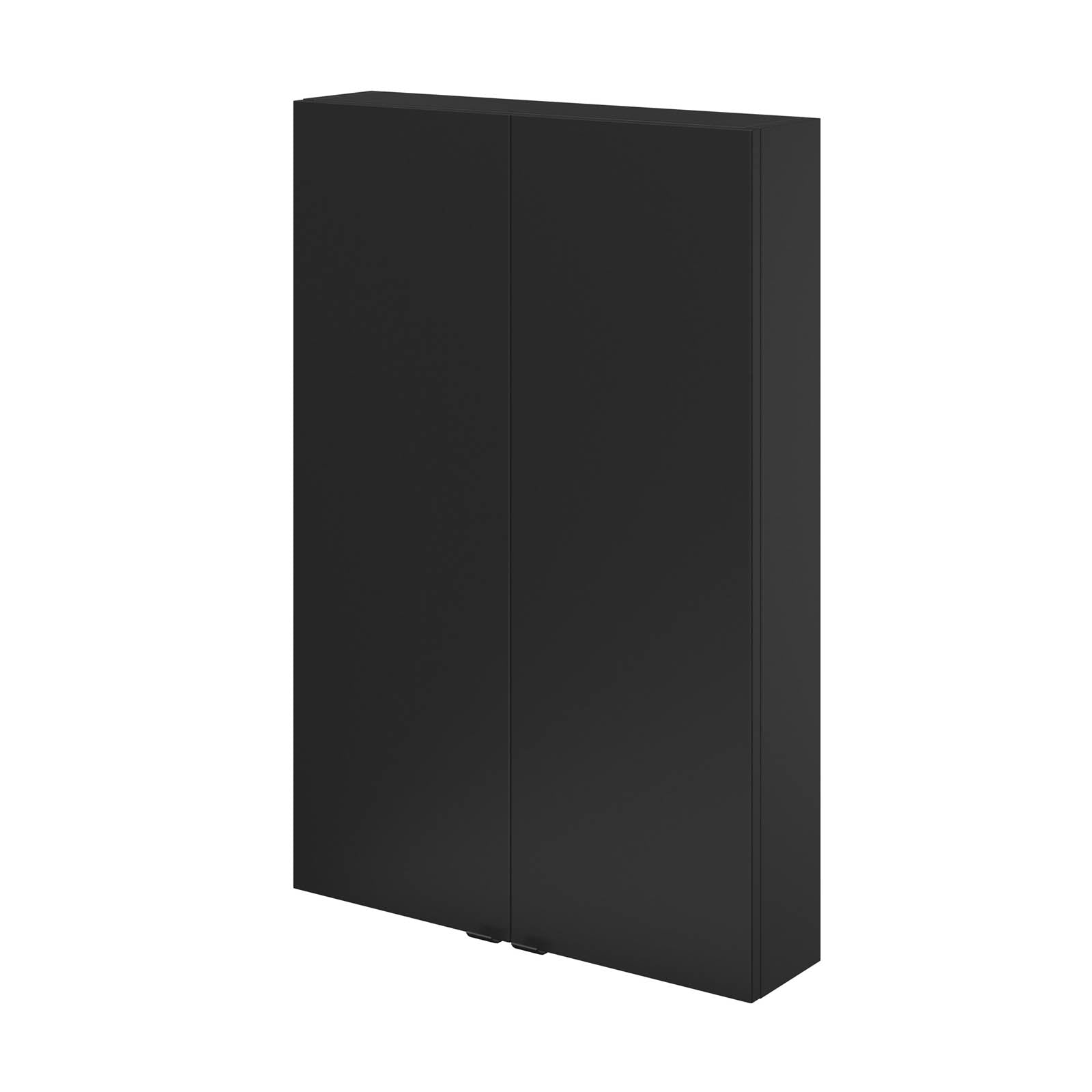 GoodHome Bathroom cabinet Double Wall Imandra Matt Black (H)90cm (W)60cm - Image 1