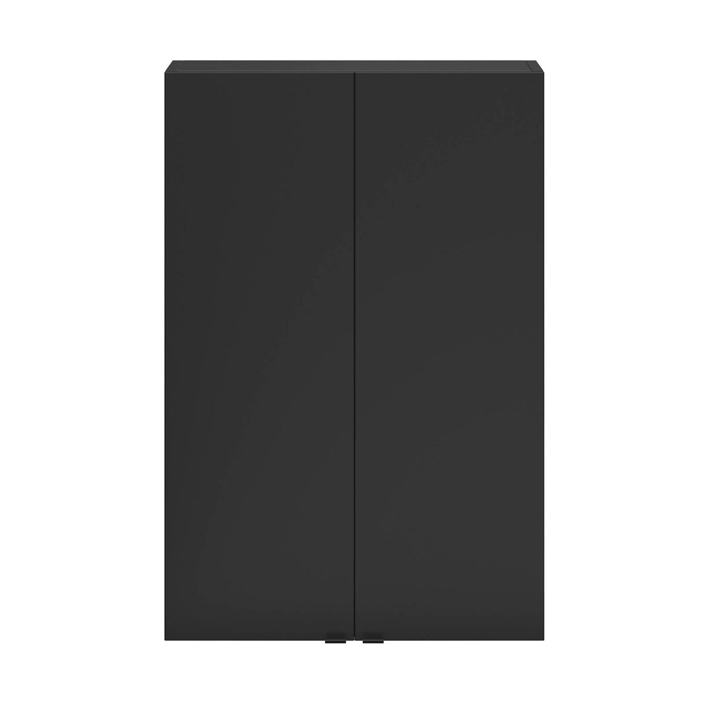 GoodHome Bathroom cabinet Double Wall Imandra Matt Black (H)90cm (W)60cm - Image 4