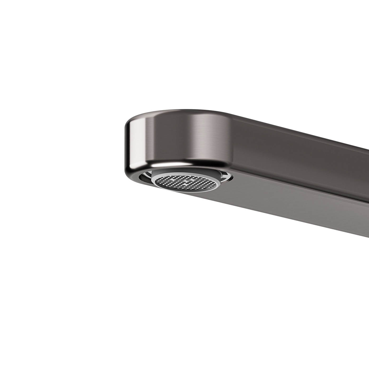 Kitchen Tap Mixer Black Titanium Single Lever Contemporary Swivel Spout Faucet - Image 3