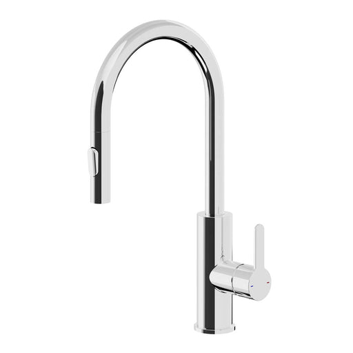 Kitchen Tap Mixer Pull Out Chrome Single Lever Swivel Spout Contemporary Faucet - Image 1