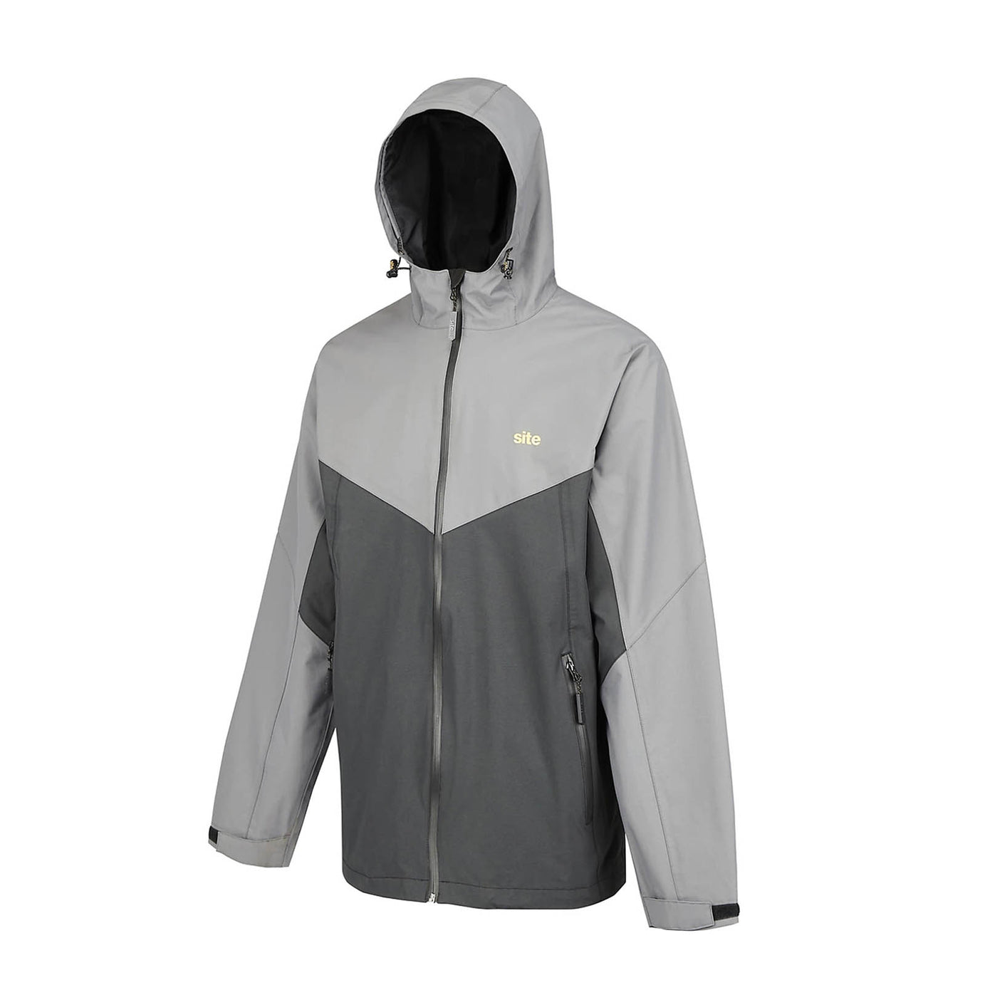 Site Messner Work Jacket Black Grey Large Heavy Duty Workwear - Image 2