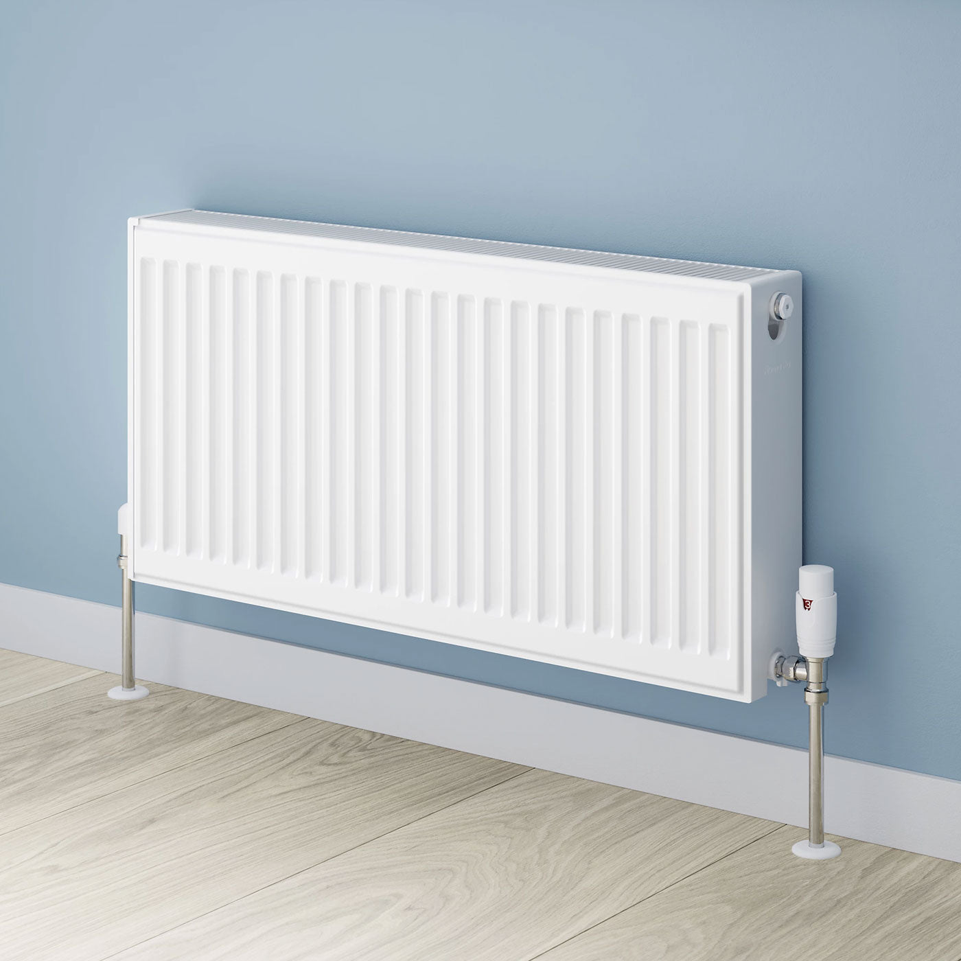 Flomasta Radiator Double Panel White Type 22 Top Grill (W)800 x (H)400mm - Image 1