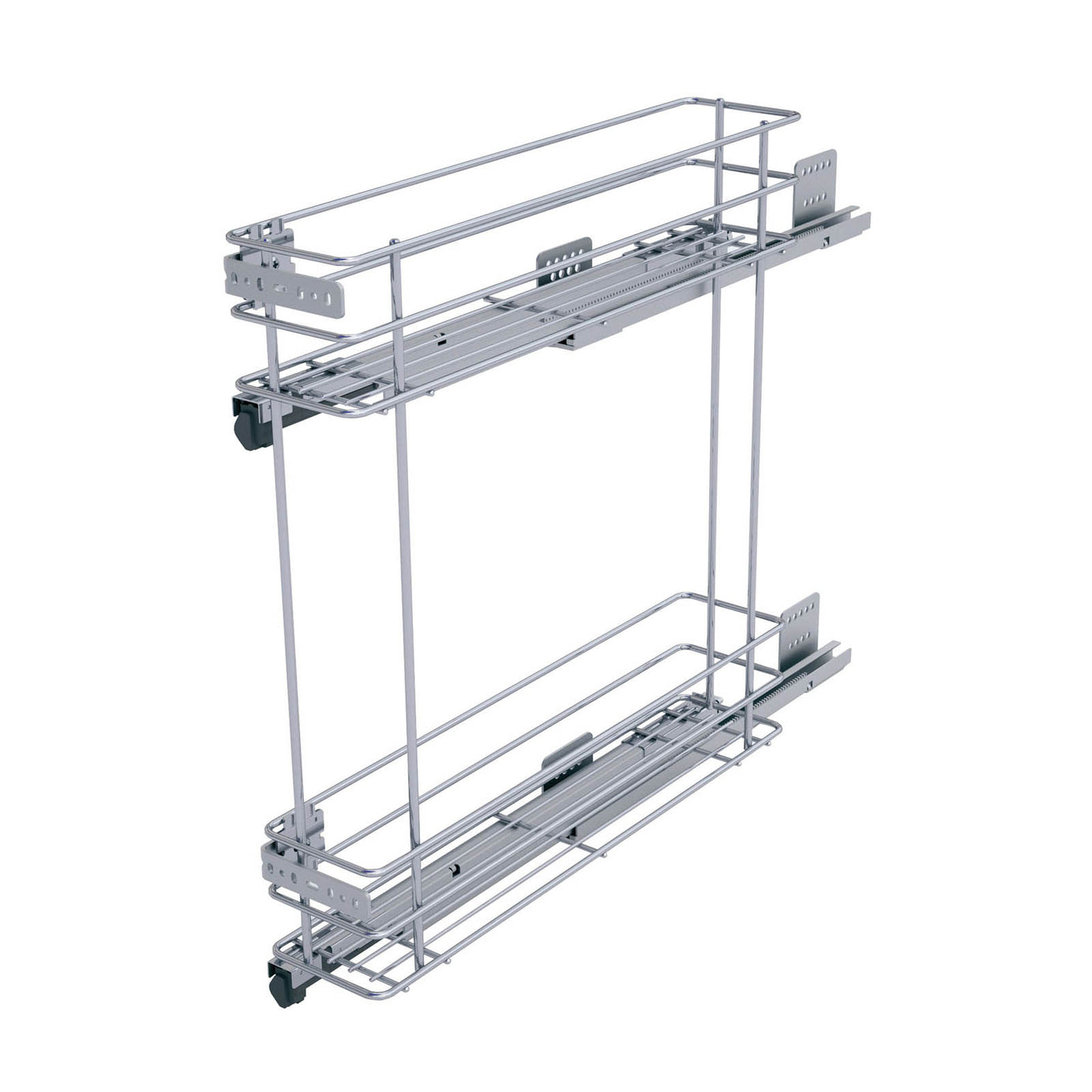 Silver Soft-close LH & RH 15cm Pull-out storage For 150mm cabinet - Image 1