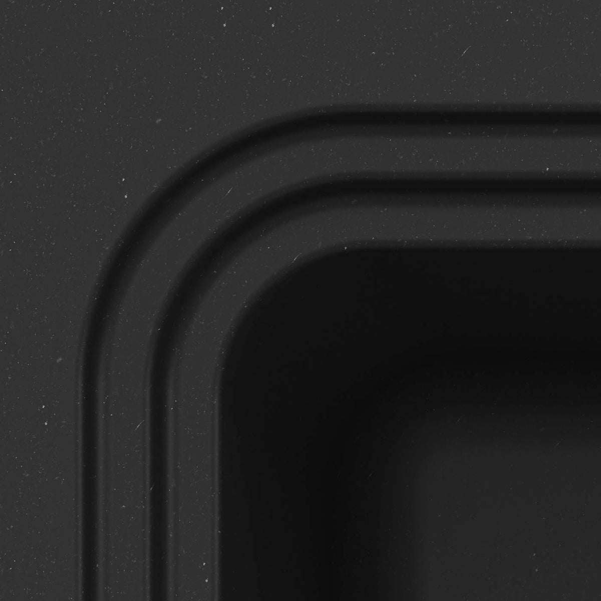 Kitchen Sink 1 Bowl Matt Black Composite Quartz Reversible Drainer Modern - Image 4