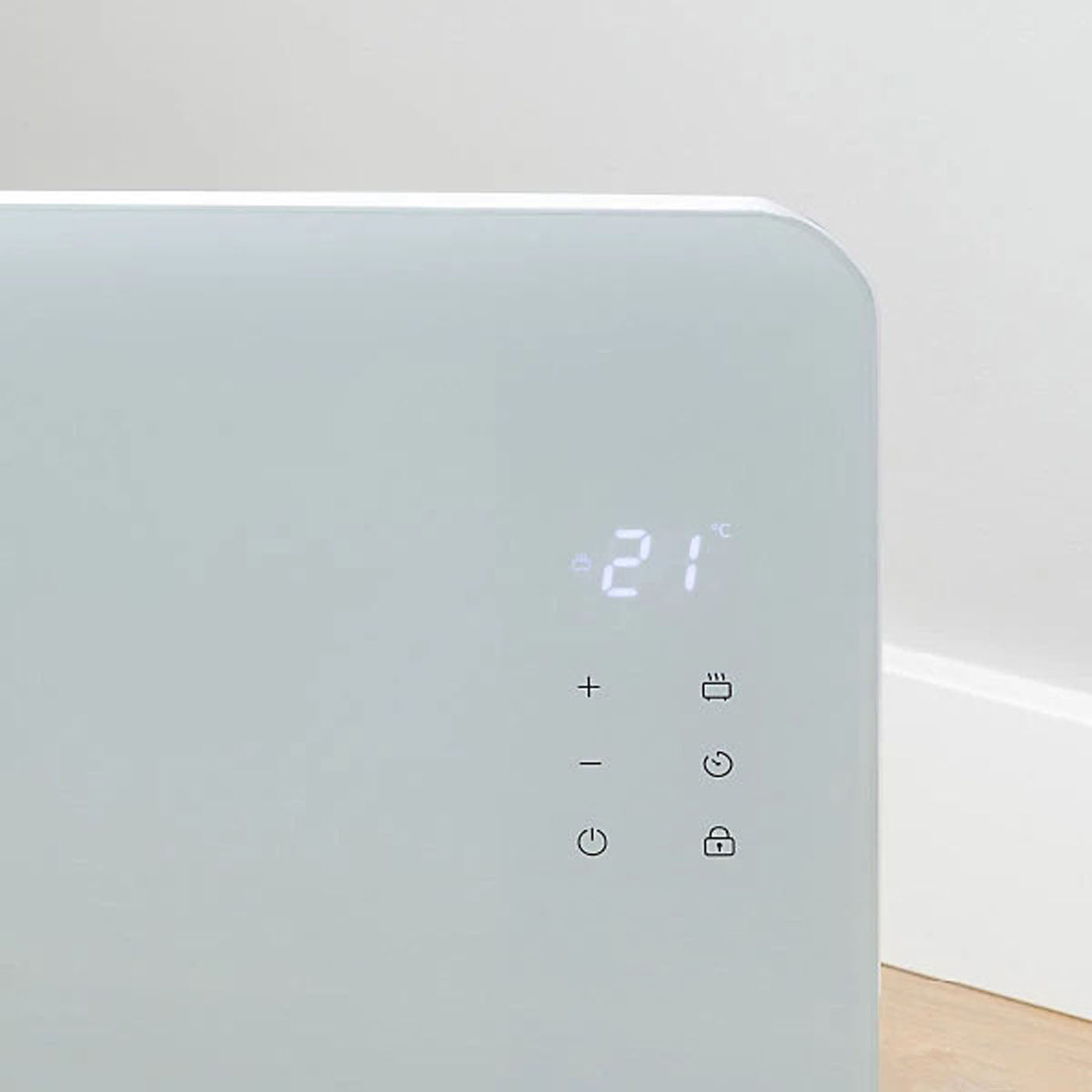 Electric Smart Panel Heater White Glass Thermostatic Portable Timer 1500W - Image 7