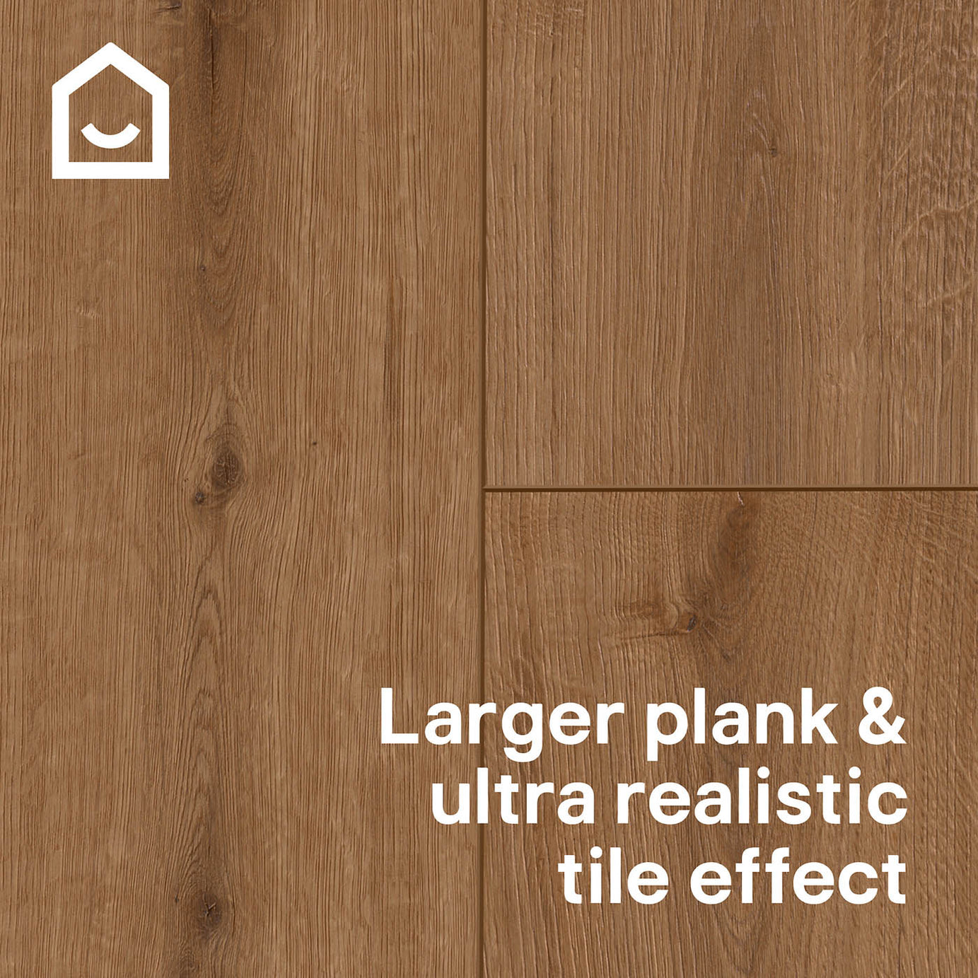 GoodHome Italo Walnut Oak effect Textured Click vinyl Planks, 2.36m² - Image 2