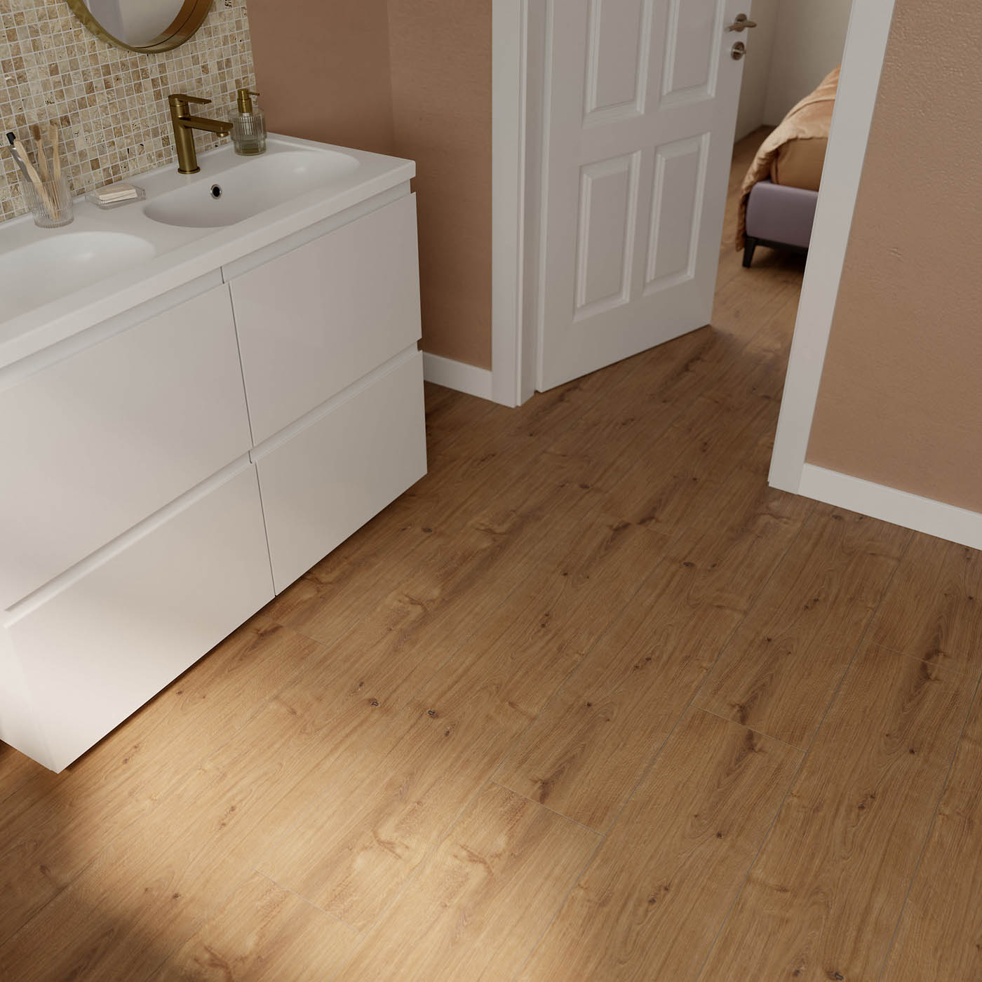 GoodHome Italo Walnut Oak effect Textured Click vinyl Planks, 2.36m² - Image 3