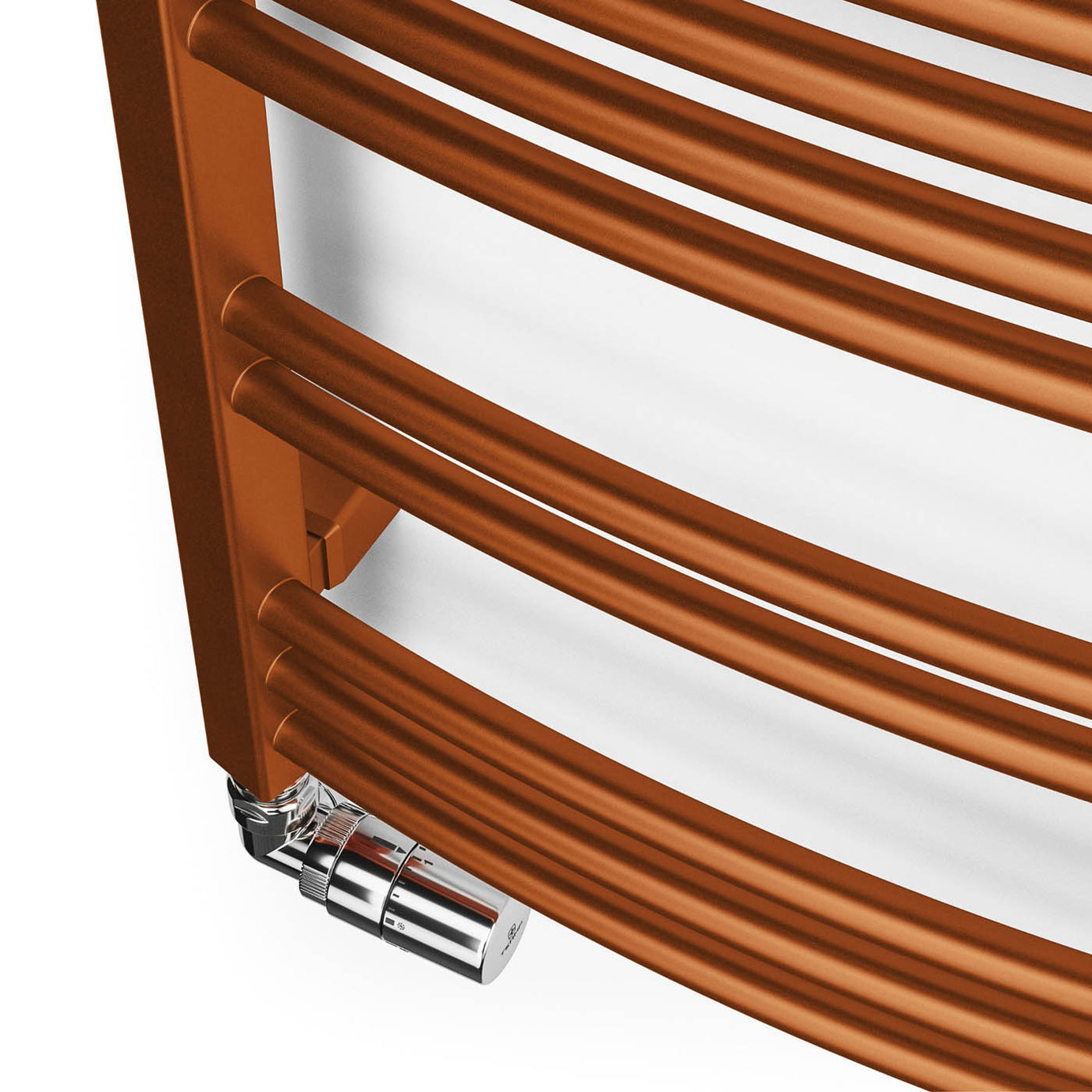 Terma Jade Copper Gas Flat Towel warmer (W)400mm x (H)1149mm - Image 5