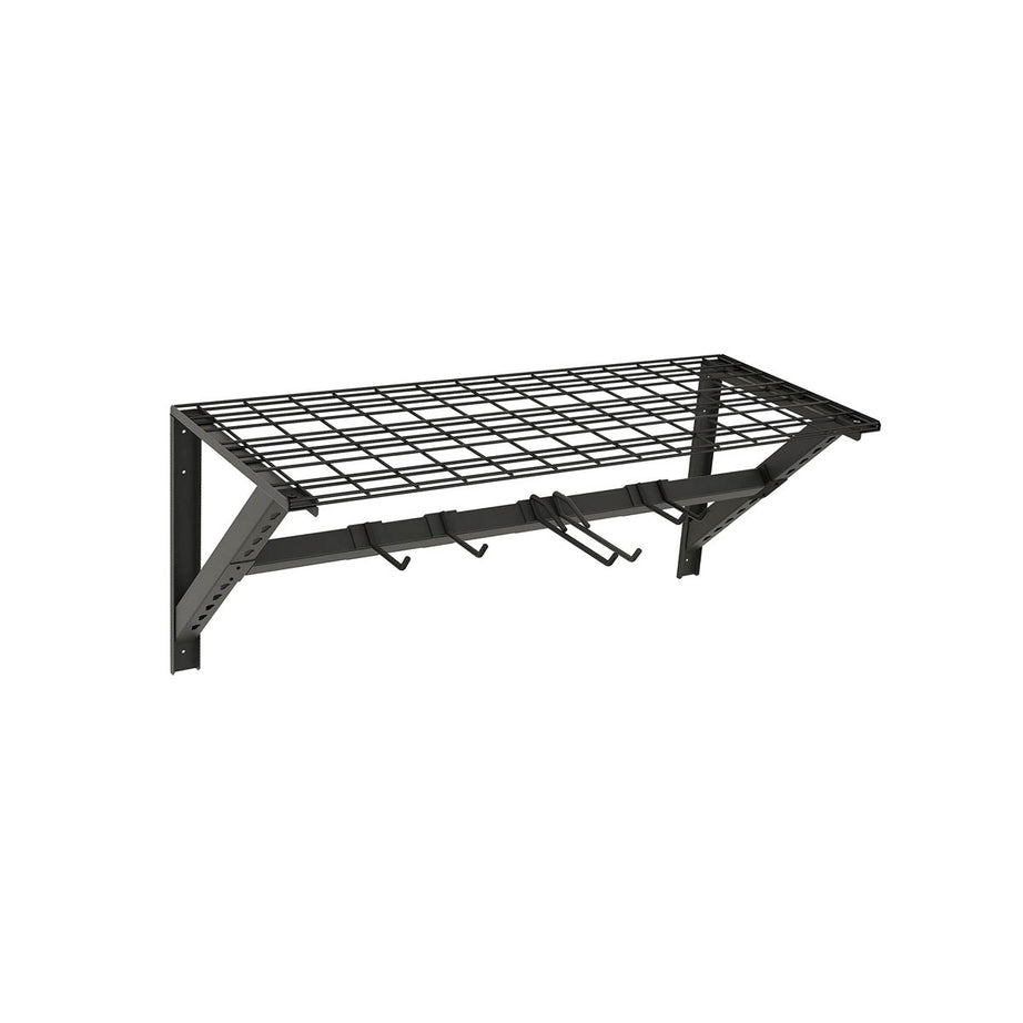 Garage Storage Rack With Hooks Wall Mounted Steel Sturdy (H)412 (W)968 (D)400mm - Image 4