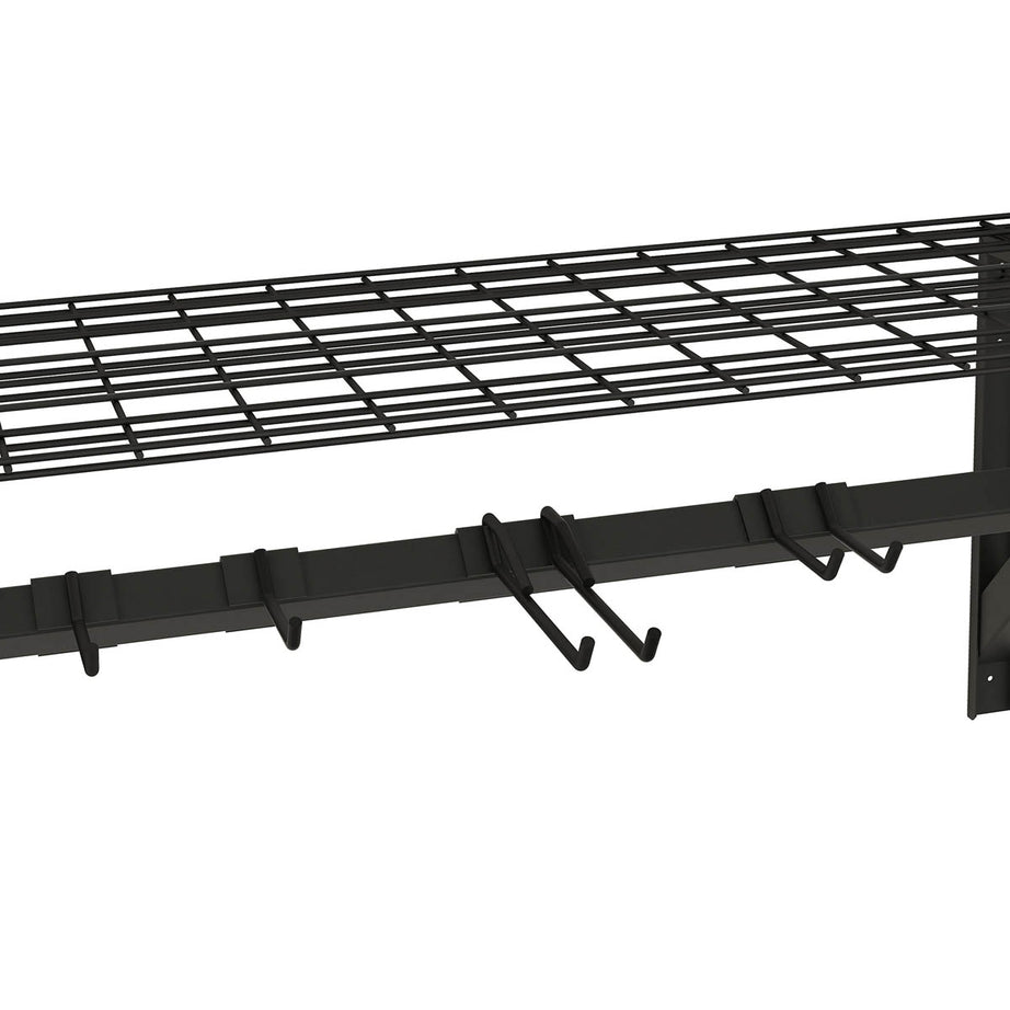 Garage Storage Rack With Hooks Wall Mounted Steel Sturdy (H)412 (W)968 (D)400mm - Image 5