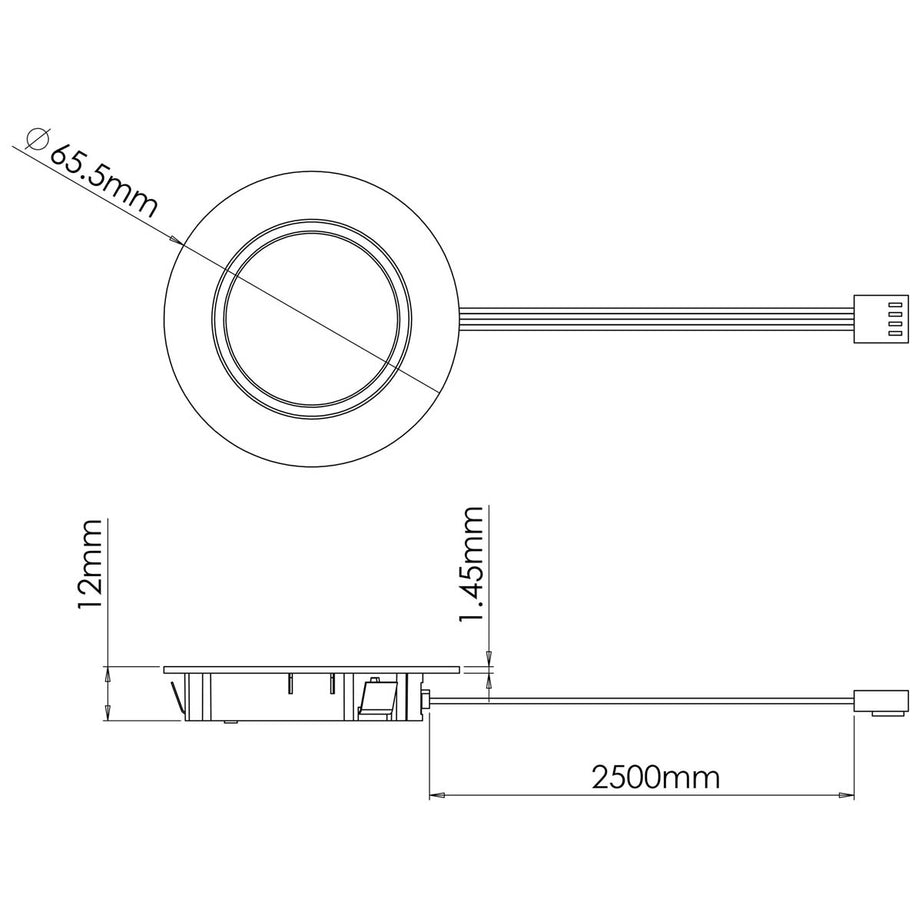 Hype R Pro Under Cabinet Light LED Stainless Steel Effect Variable White 3 Pack - Image 3