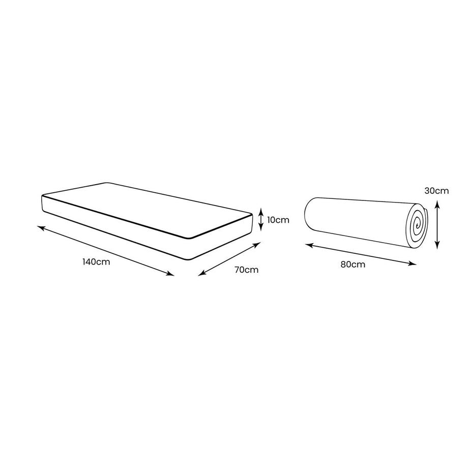 Jay-Be Toddler Mattress Junior Pocket Sprung Hypoallergenic Breathable 140x70cm - Image 7