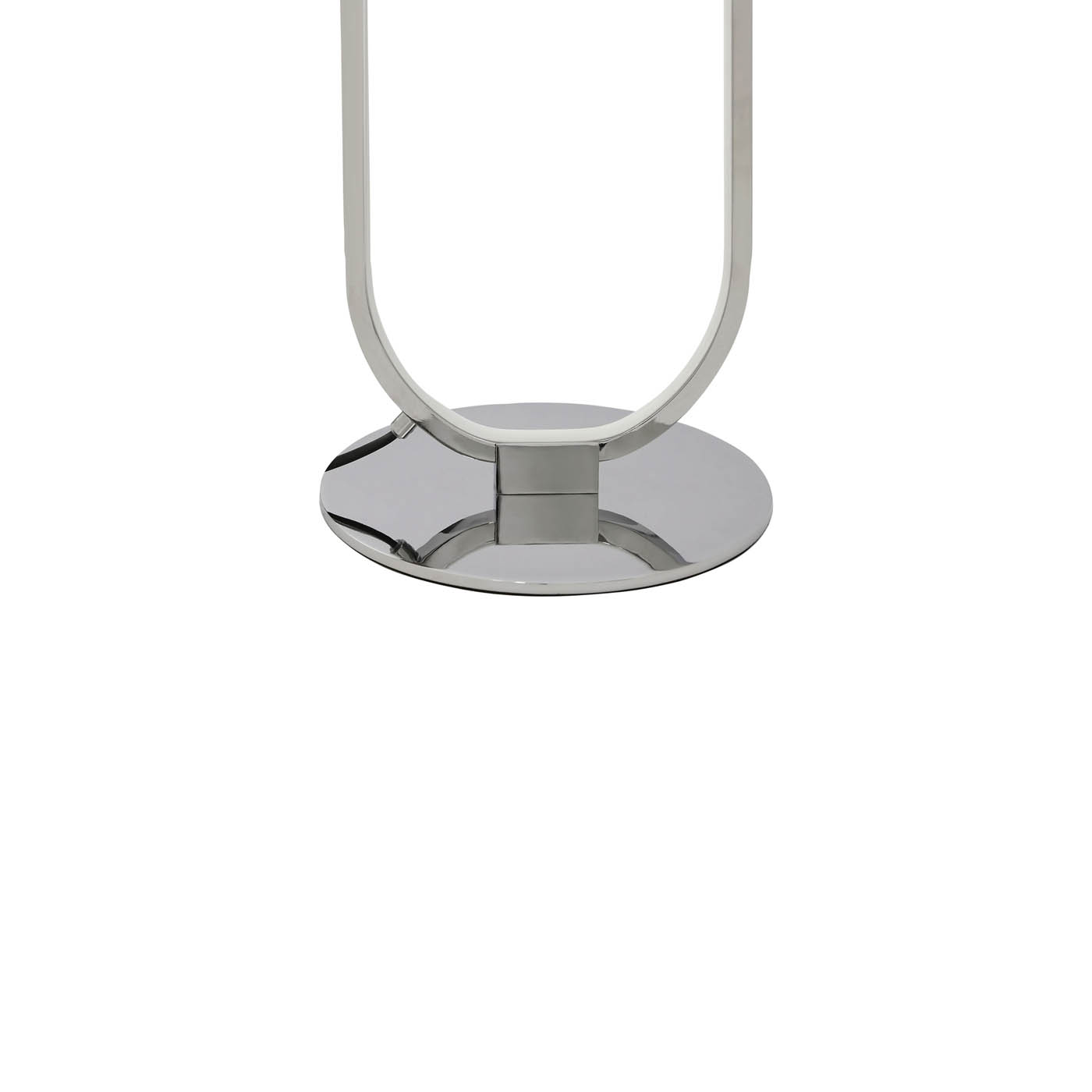 LED Floor Lamp Oval Chrome Gloss Dimmable Warm White Modern 1500lm (H)1205mm - Image 4