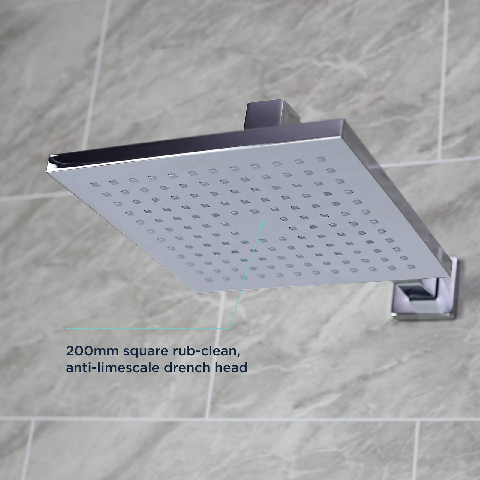 Bristan Thermostatic Mixer Shower Recessed Chrome Single Spray Pattern Dual Head - Image 6