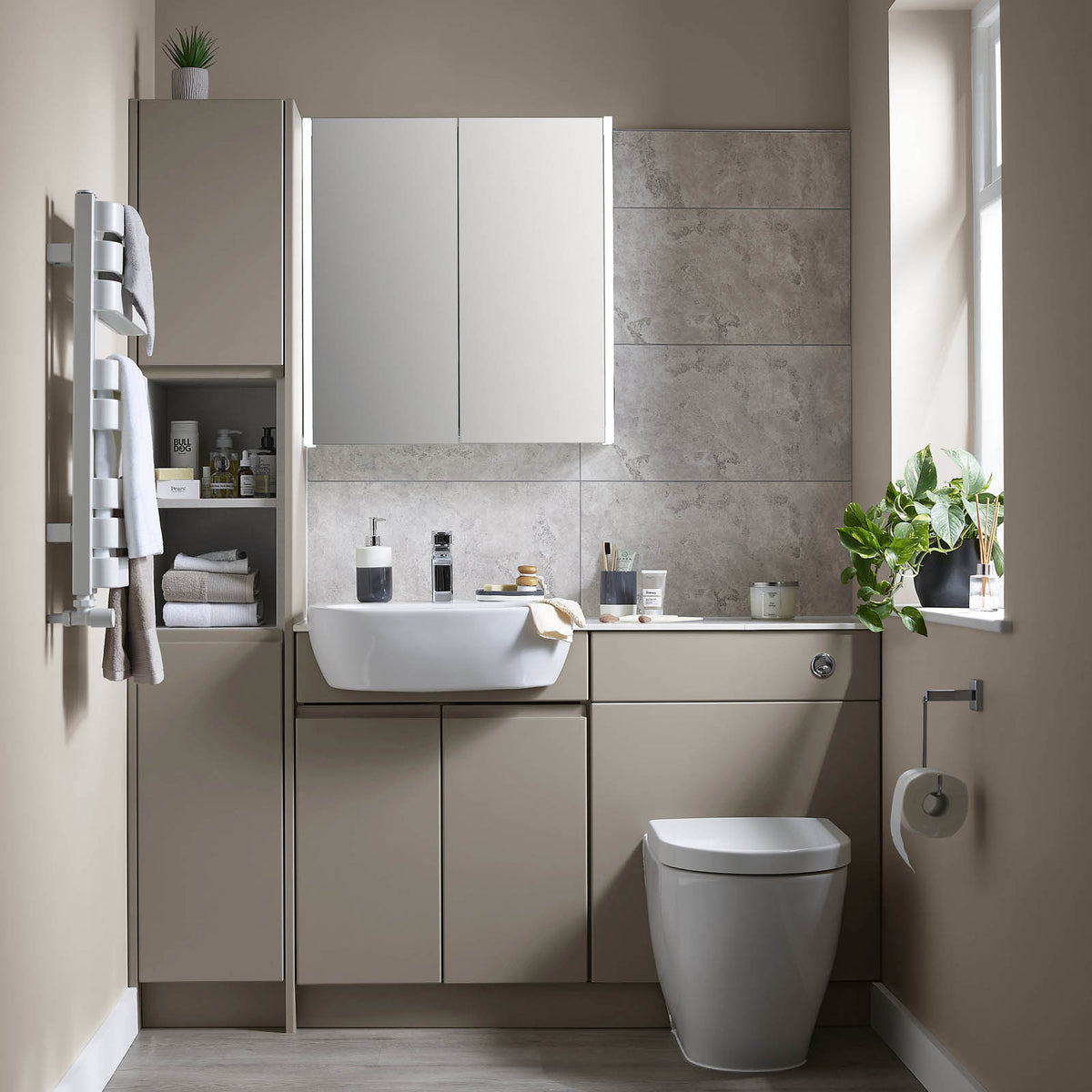 Westport Matt Stone grey End panel (H)720mm - Image 5